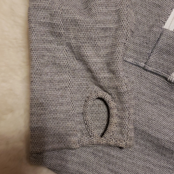 Lululemon In Stride High Neck Jacket Gray& White 2 - Picture 5 of 6
